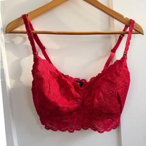 Cosabella Women Red Never Say Never Mommie Nursing Soft Bra 2X Mystic Red Lace